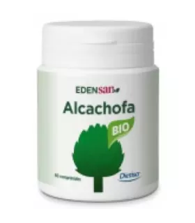 Suplemento de alcachofa ecológica en hojas.