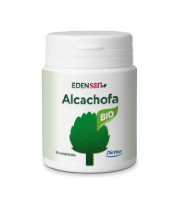 Suplemento de alcachofa ecológica en hojas.