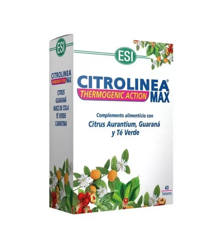 Complemento alimenticio vegetal para el metabolismo de lípidos con cafeína y extractos de Citrus Aurantium y Té Verde.
