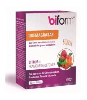 Complemento alimenticio para el control del peso con extracto de frambuesa