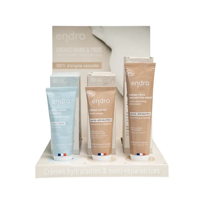 EXPOSITOR CREMA MANOS Y PIES VACIO