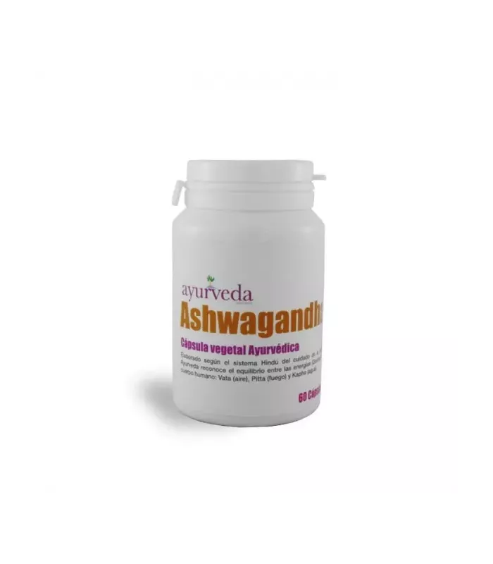 Suplemento Ayurveda Ashwagandha en cápsulas