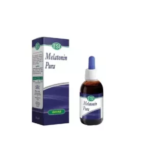 Suplemento de melatonina y hierbas relajantes con sabor a naranja.