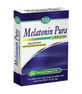 Imagen del complemento de melatonina pura de liberación gradual