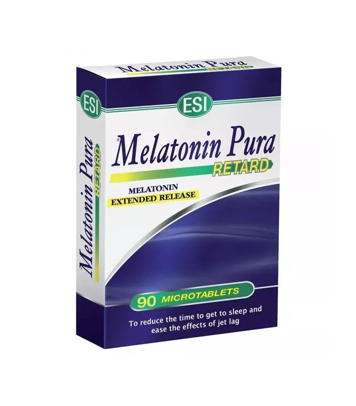 Imagen del complemento de melatonina pura de liberación gradual