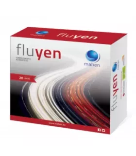 Suplemento natural Fluyen de Mahen para aliviar el cansancio e inflamación de las piernas y prevenir varices.