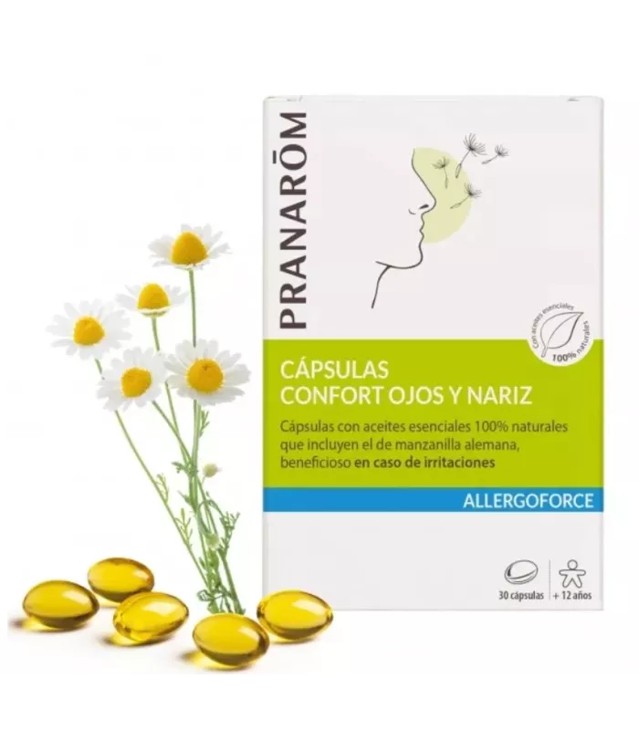 Cápsulas de confort para ojos y nariz con aceites esenciales naturales