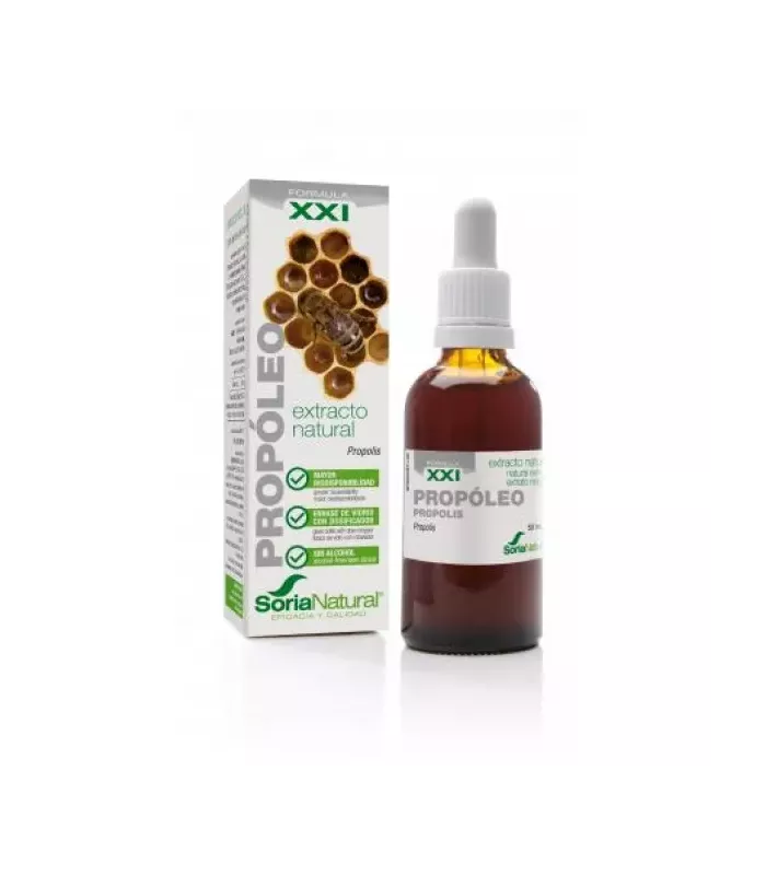 Extracto puro de propóleo Soria Natural 50 ml para prevenir y tratar infecciones.