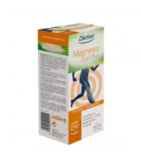 Suplemento de Magnesio con Vitamina D y B6 para la salud ósea y muscular.