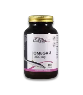 Imagen de un suplemento de Omega 3 que ayuda a reducir colesterol y triglicéridos.