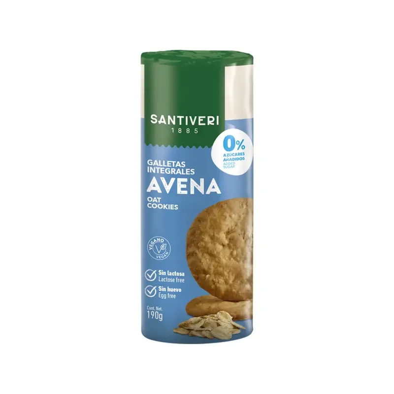 GALLETAS INTEGRALES AVENA 0%