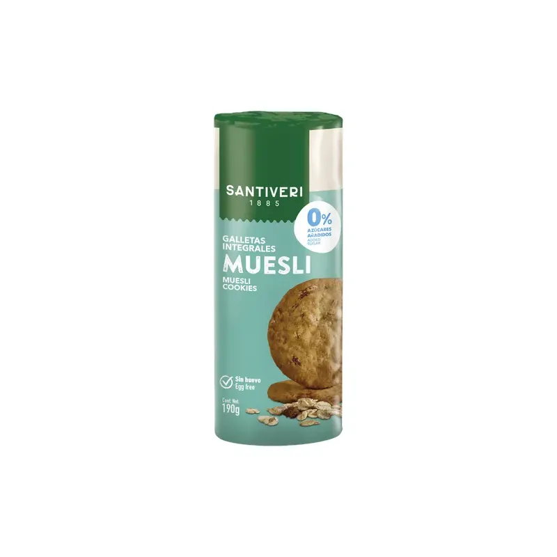 GALLETAS INTEGRALES MUESLI 0%