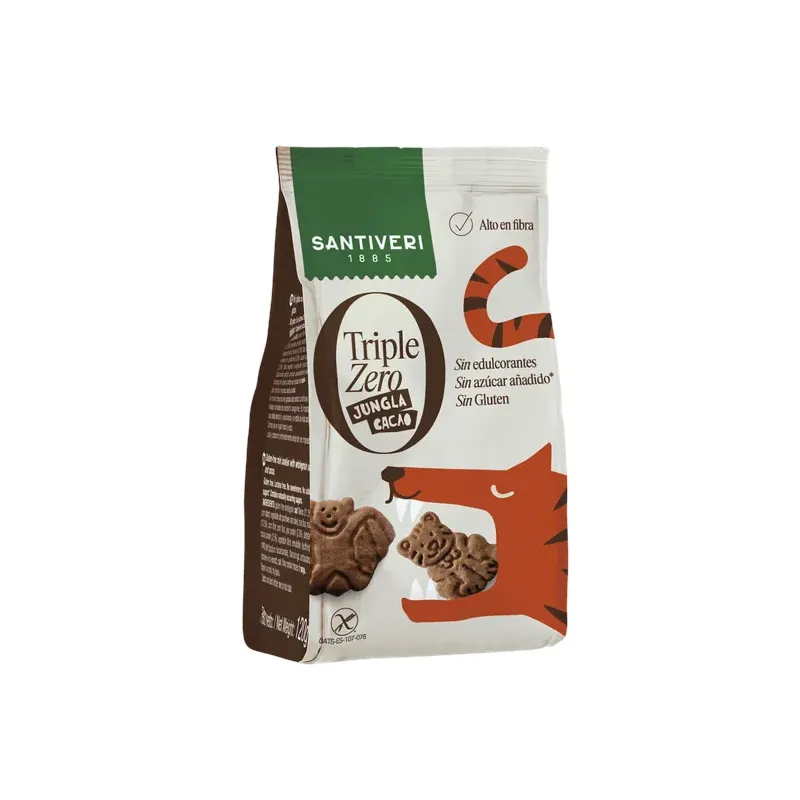 GALLETAS JUNGLA CACAO T. ZERO
