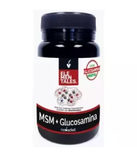 Suplemento MSM + Glucosamina de Novadiet para la regeneración del cartílago y mejora de la movilidad articular.