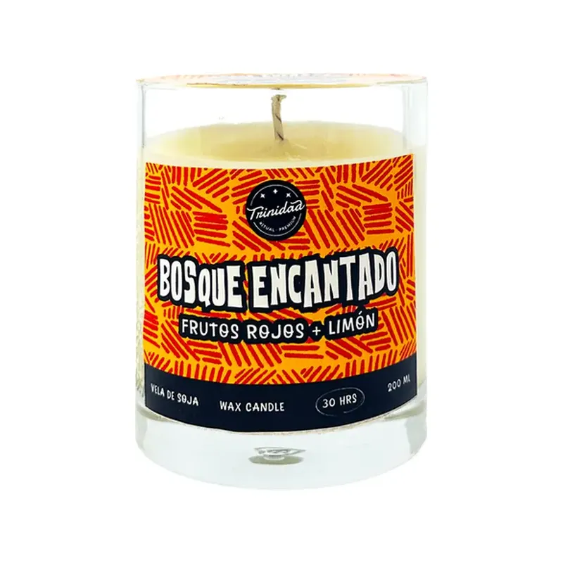 VELA VASO BOSQUE ENCANTADA 200ML