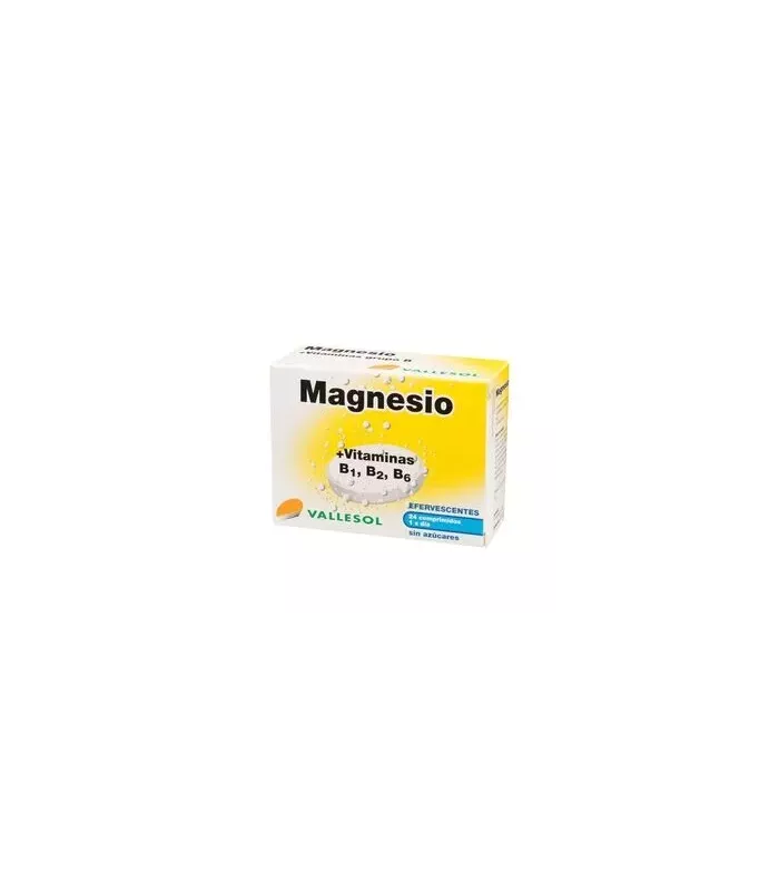 Suplemento de magnesio y vitaminas B para el sistema nervioso y muscular.