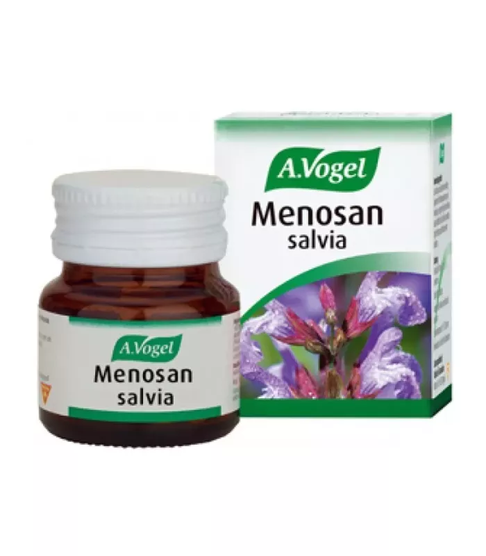 Comprimido natural para aliviar sofocos y sudoraciones nocturnas durante la menopausia.