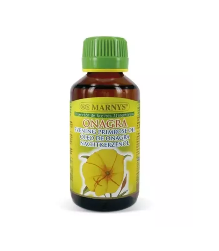 Aceite de Onagra rico en Omega-6 y Ácido Linoleico.