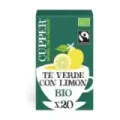 TÉ VERDE CON LIMÓN BIO, 20 BOLSAS