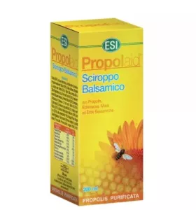 Complemento alimenticio de Propóleo y Equinácea con Miel y hierbas para el bienestar respiratorio.