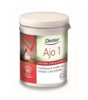 Imagen de complemento alimenticio de ajo macerado para una circulación sanguínea normal.