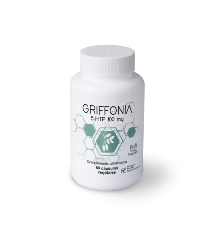 Imagen de complemento alimenticio vegano con extracto de griffonia y vitamina B6