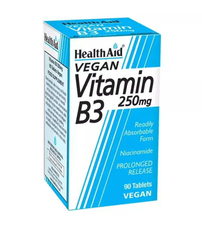 Imagen de un frasco de Vitamina B3 o Niacinamida