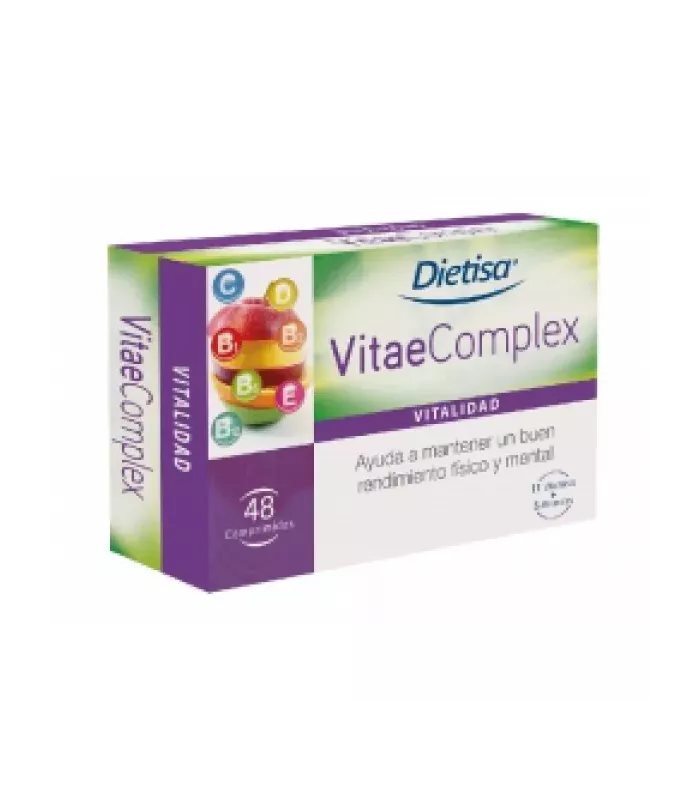 Suplemento alimenticio con vitaminas y minerales para el bienestar físico y mental.