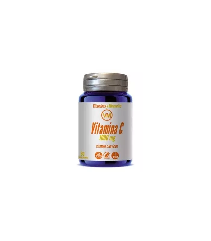 Imagen de un frasco de Vitamina C que apoya el funcionamiento del sistema inmunológico.